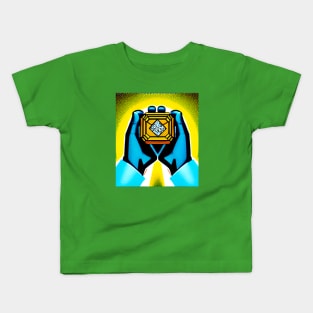 Unbreakable Resolve: Embrace the Power of Diamond Hands! Kids T-Shirt